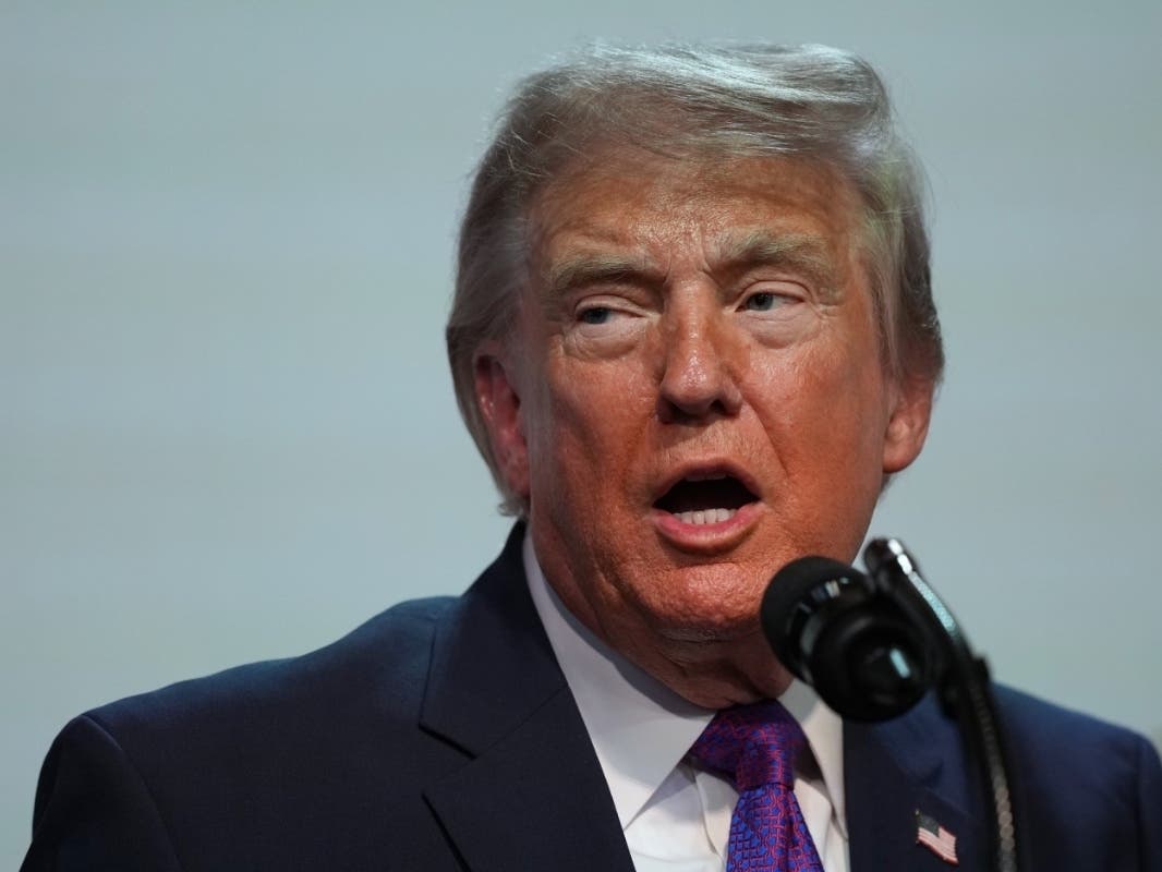 President Donald Trump speaks about prescription drug prices in the South Court Auditorium in the Eisenhower Executive Office Building on the White House campus, Monday, May 18, 2026, in Washington.