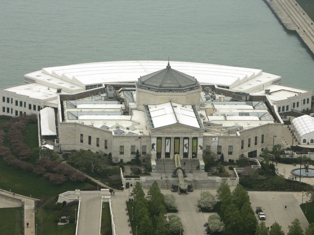 This is an aerial photograph of the Shedd Aquarium taken Monday, May 1, 2006 in Chicago.