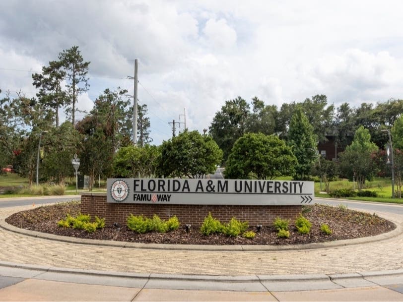 The roundabout at FAMU Way is seen on the Florida A&M University campus in Tallahassee, Fla., Thursday, June 6, 2024.