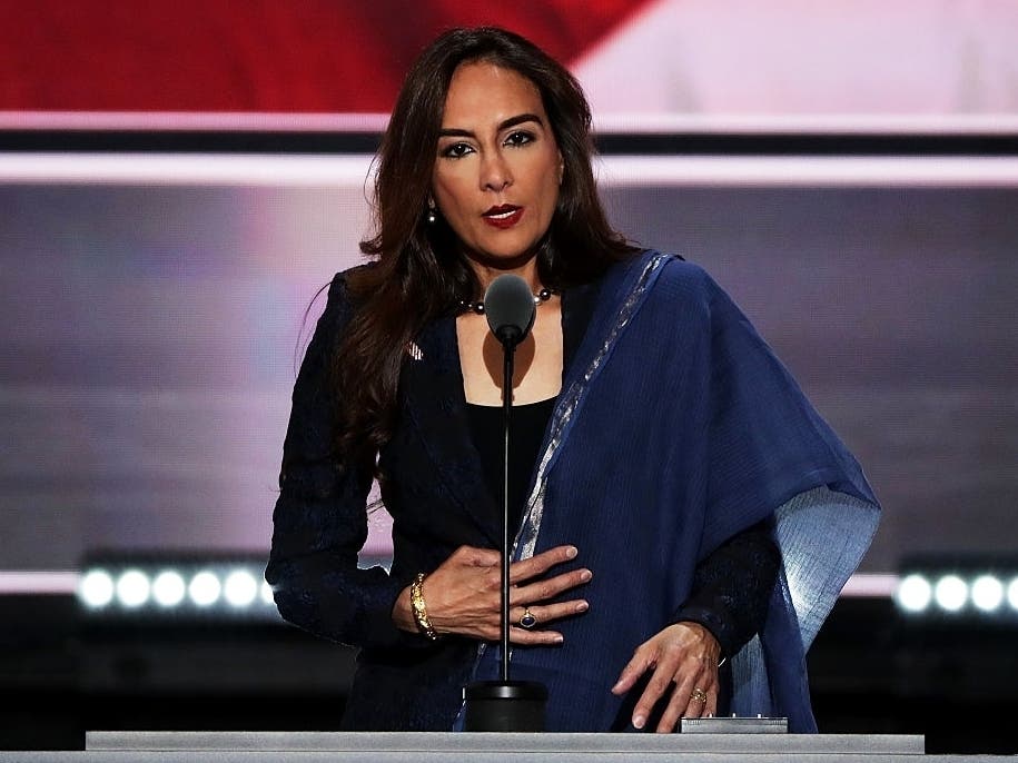 The Montclair Republican County Committee and the Montclair Republican Club endorsed Harmeet Dhillon for RNC chair at a meeting this week. Above, Dhillon speaks on the second day of the Republican National Convention in July 2016.