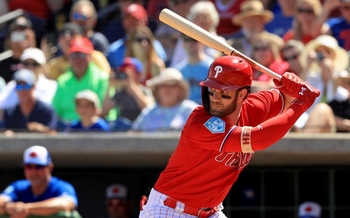 Bryce Harper hit two out of the park in a monstrous performance Thursday afternoon. 