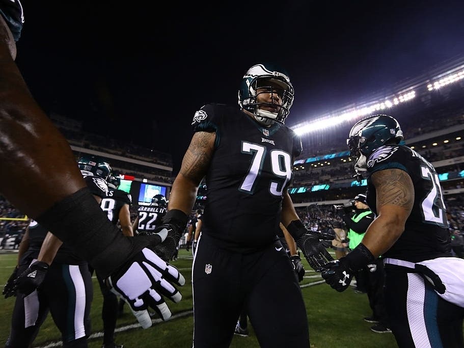 Eagles guard Brandon Brooks left Sunday's game due to anxiety issues.