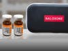 A Naloxone kit at a pharmacy.