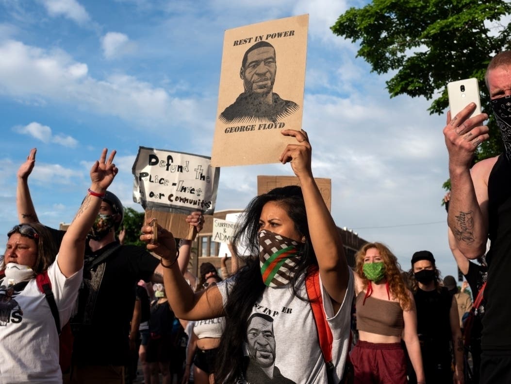 'I Can't Breathe' Protest Held After Man Dies In Police Custody In Minneapolis.