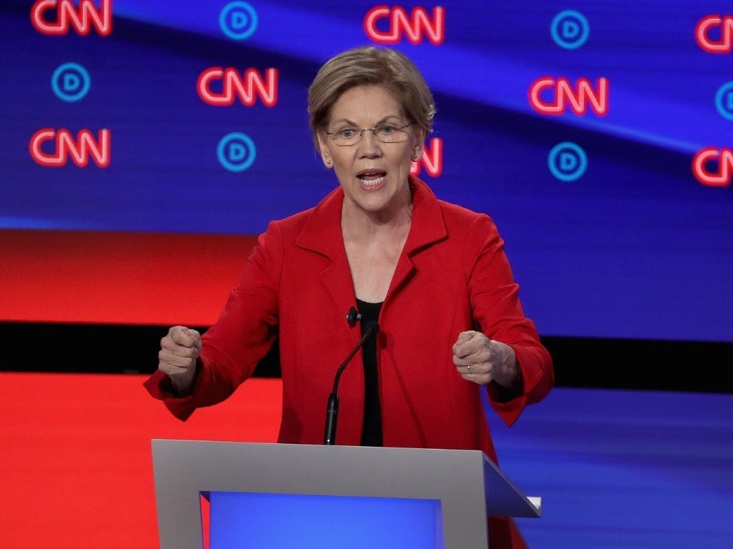 "I don’t understand why anybody goes to all the trouble of running for president of the United States just to talk about what we really can’t do and shouldn’t fight for," Warren said, prompting the debate crowd to break out in cheers.