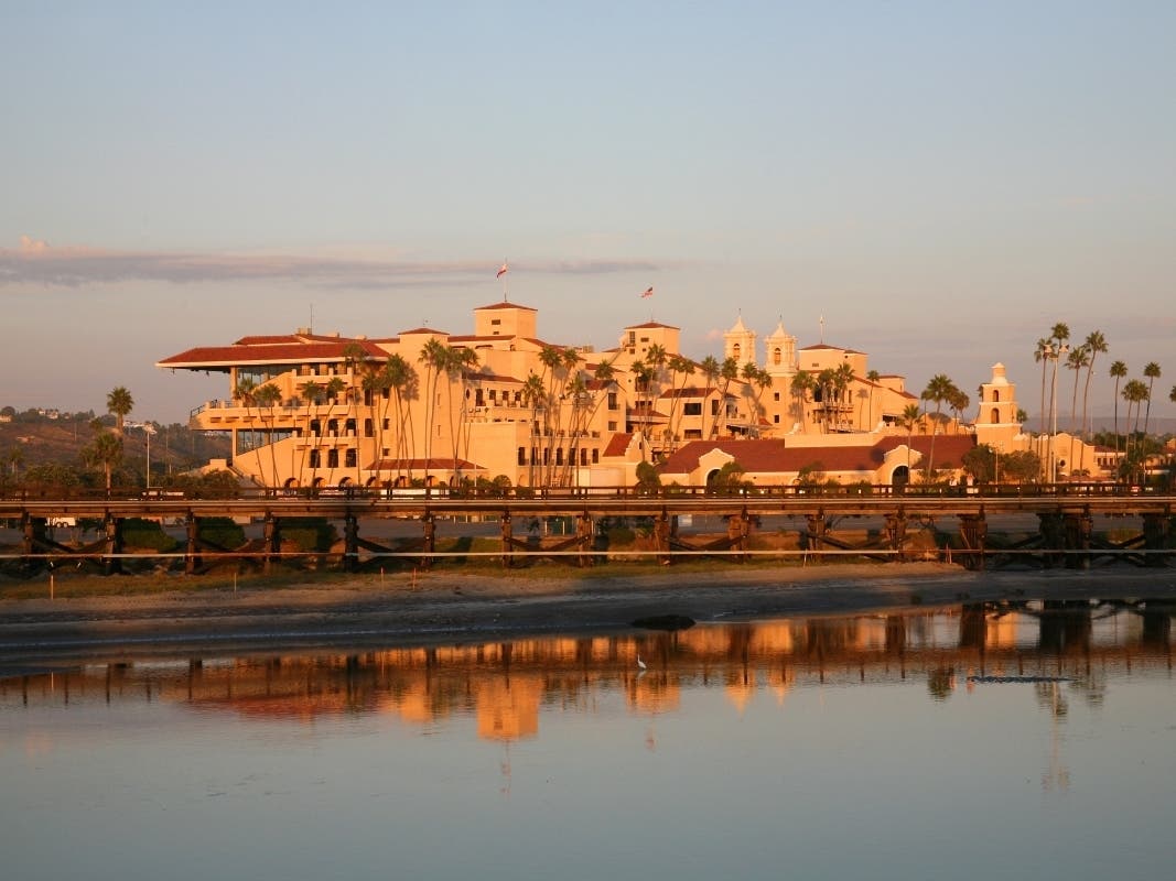 Del Mar Race Track during sunset in San Diego