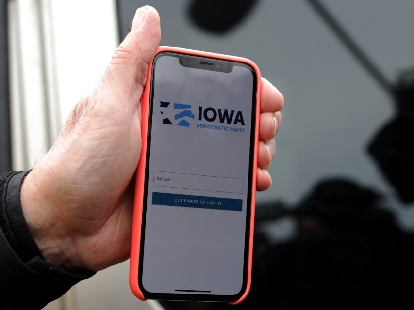 Iowa's caucus app was blamed for causing major problems in reporting results Monday.