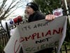 Protesters rally outside the Governor's Mansion on December 5, 2020 in St Paul, Minnesota. 