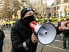 Protesters rally outside the Governor's Mansion on December 5, 2020 in St Paul, Minnesota. 