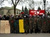 Protesters rally outside the Governor's Mansion on December 5, 2020 in St Paul, Minnesota.
