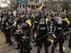 Protesters rally outside the Governor's Mansion on December 5, 2020 in St Paul, Minnesota. 
