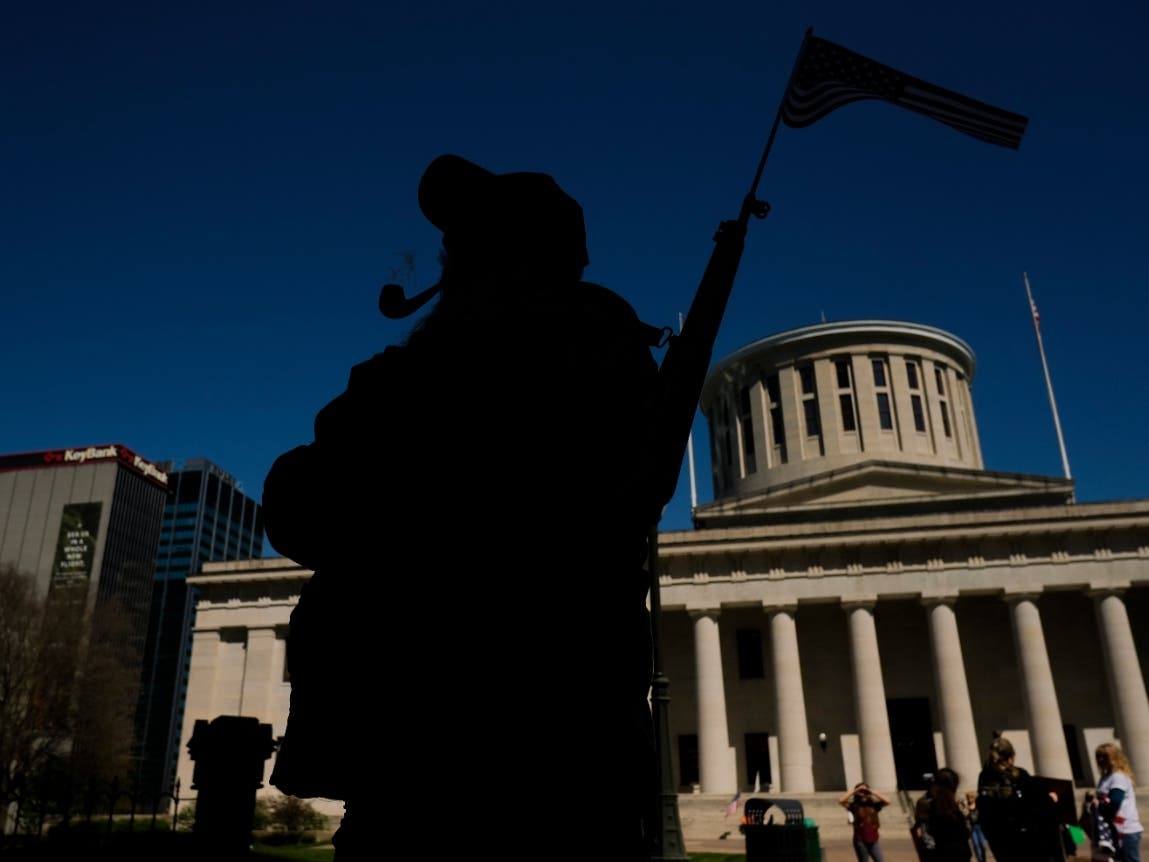 Armed protests are expected soon outside the Ohio Statehouse, authorities said. 