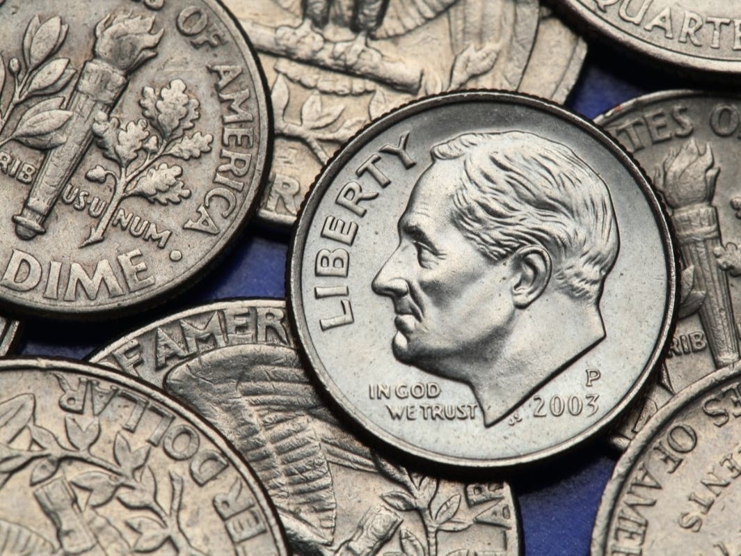 It's unclear how much money in dimes was stolen from the trailer.