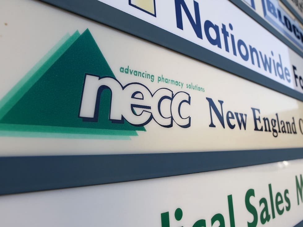 The New England Compounding Center is shown here on Oct. 5, 2012, in Framingham. The pharmacy produced a contaminated steroid shot that included the meningitis fungus.