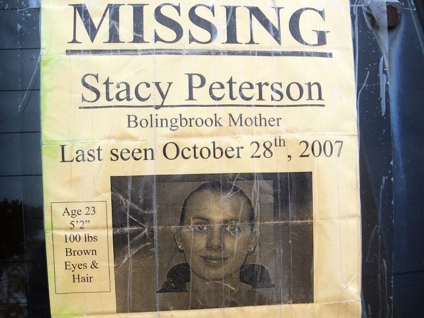 Peterson was reported missing in 2007, and was the fourth wife of Drew Peterson.