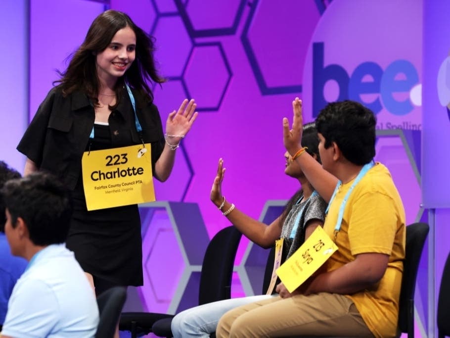 Charlotte Walsh, an Arlington student, took second place in the 2023 Scripps National Spelling Bee.