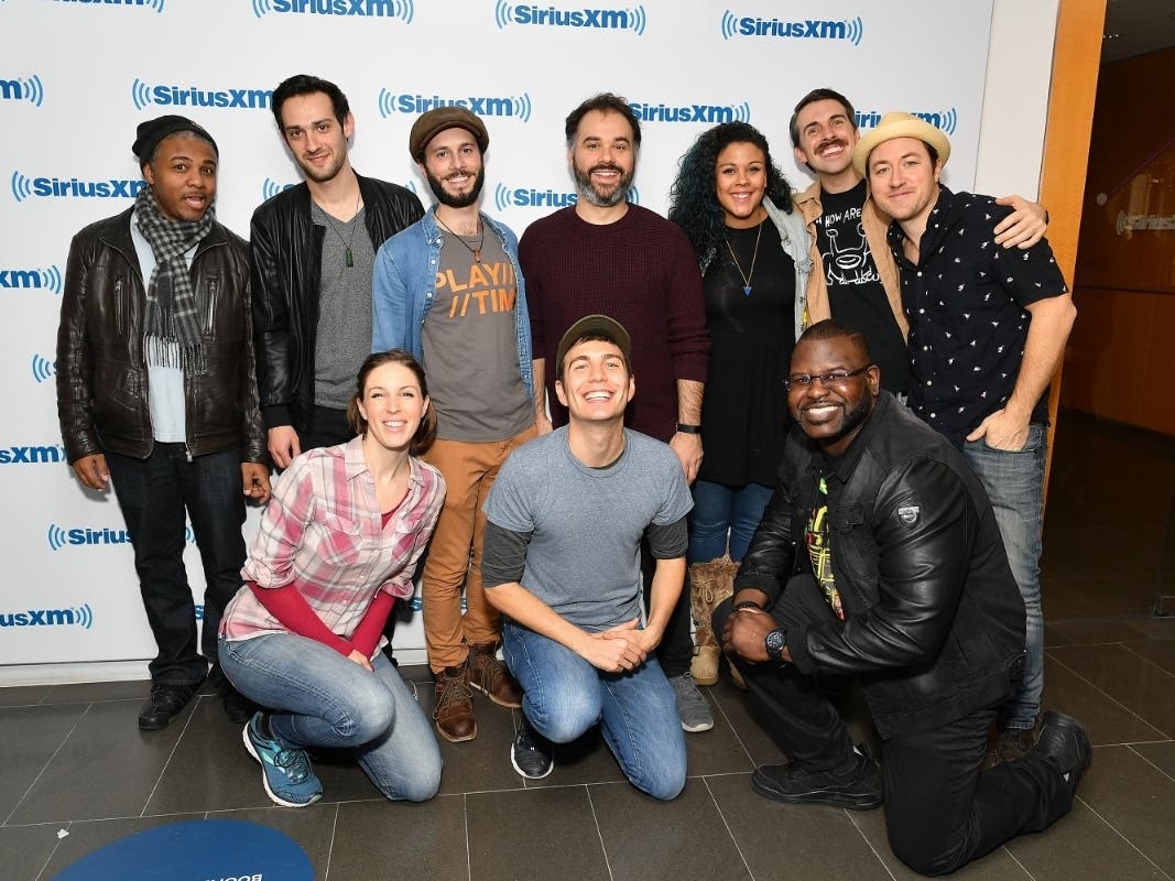 Tim Kubart (center front) and the Space Cadets visit SiriusXM Studios on December 11, 2018 in New York City.