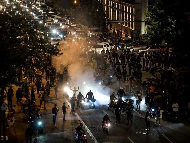 Thousands of protesters have marched in downtown Denver every night since the news of George Floyd's death broke.