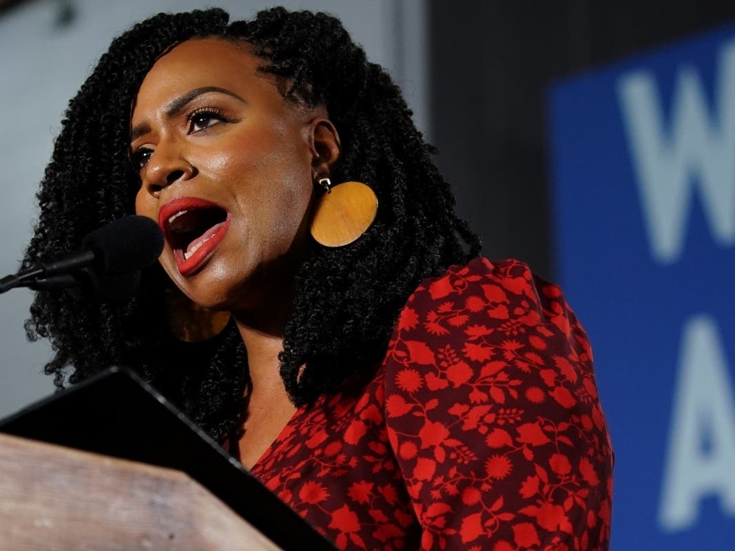 U.S. Rep. Ayanna Pressley, D, in an interview with the Root, admitted to her struggles with alopecia.