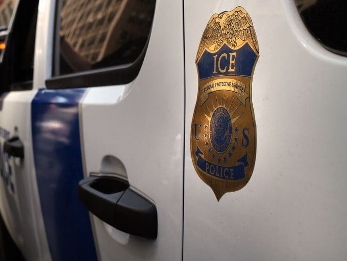 A Montgomery lawmaker says the notice posted outside a Silver Spring apartment complex by U.S. Immigration and Customs Enforcement is fake.