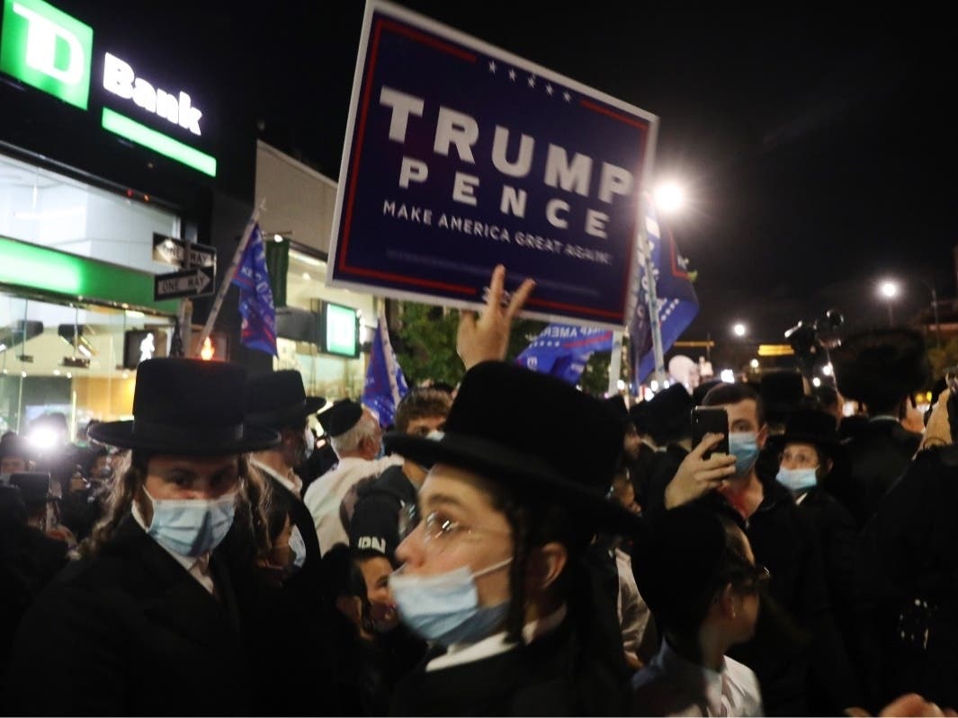 Protest Held In Brooklyn Against Newly Issued Lockdowns