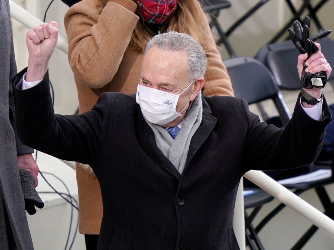 Sen. Chuck Schumer became the first New York-born majority leader when Democrats took control of the Senate on Wednesday.