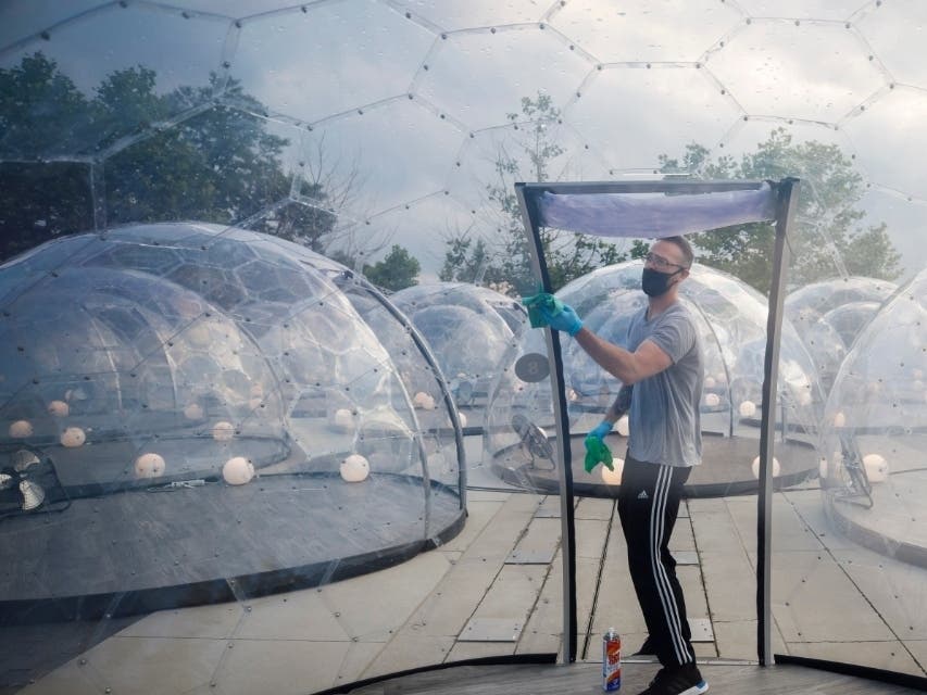 Some businesses have used outdoor domes or "igloos" for outdoor activities during the coronavirus pandemic. ManaFirkin Brewing Company in Manahawkin (not pictured) will have igloos ready for winter dining.