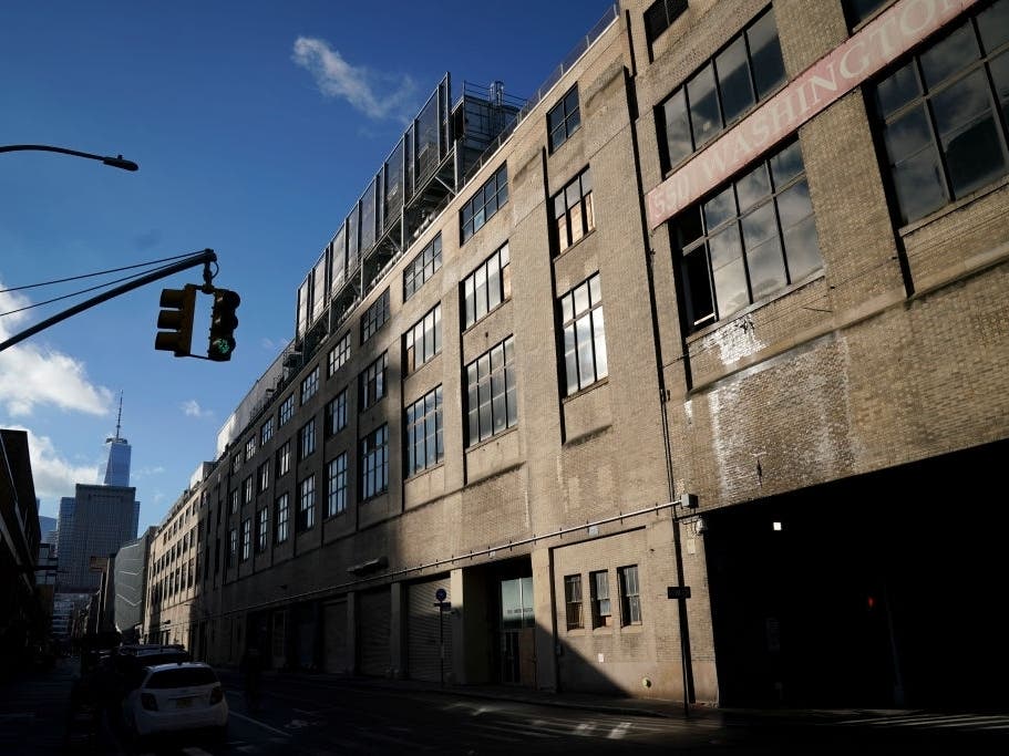 Where a fire broke out Monday evening at 550 Washington St., pictured above on Dec. 17, 2018.