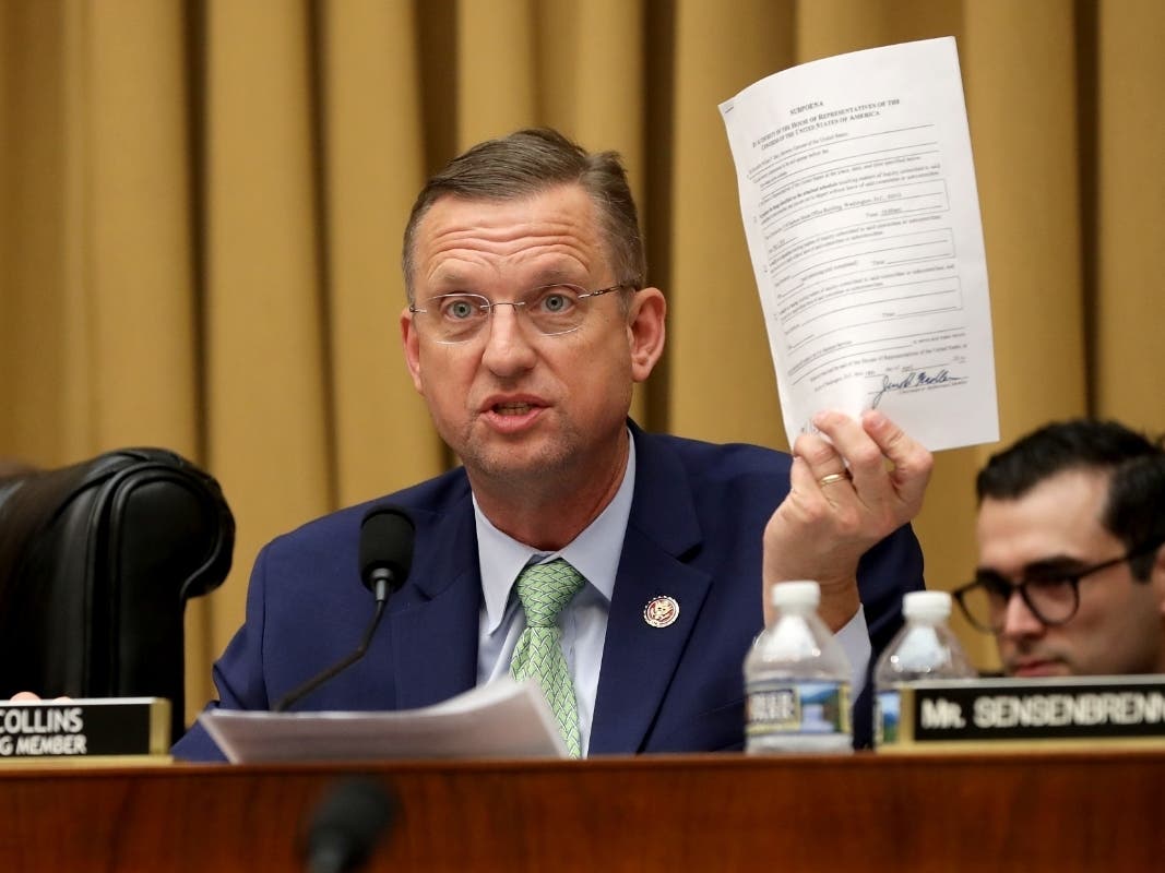 Judiciary Committee ranking member Rep. Doug Collins (R-GA) delivers remarks during a mark-up hearing.