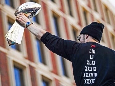 Tom Brady lifted the Lombardi Trophy three times this decade. 