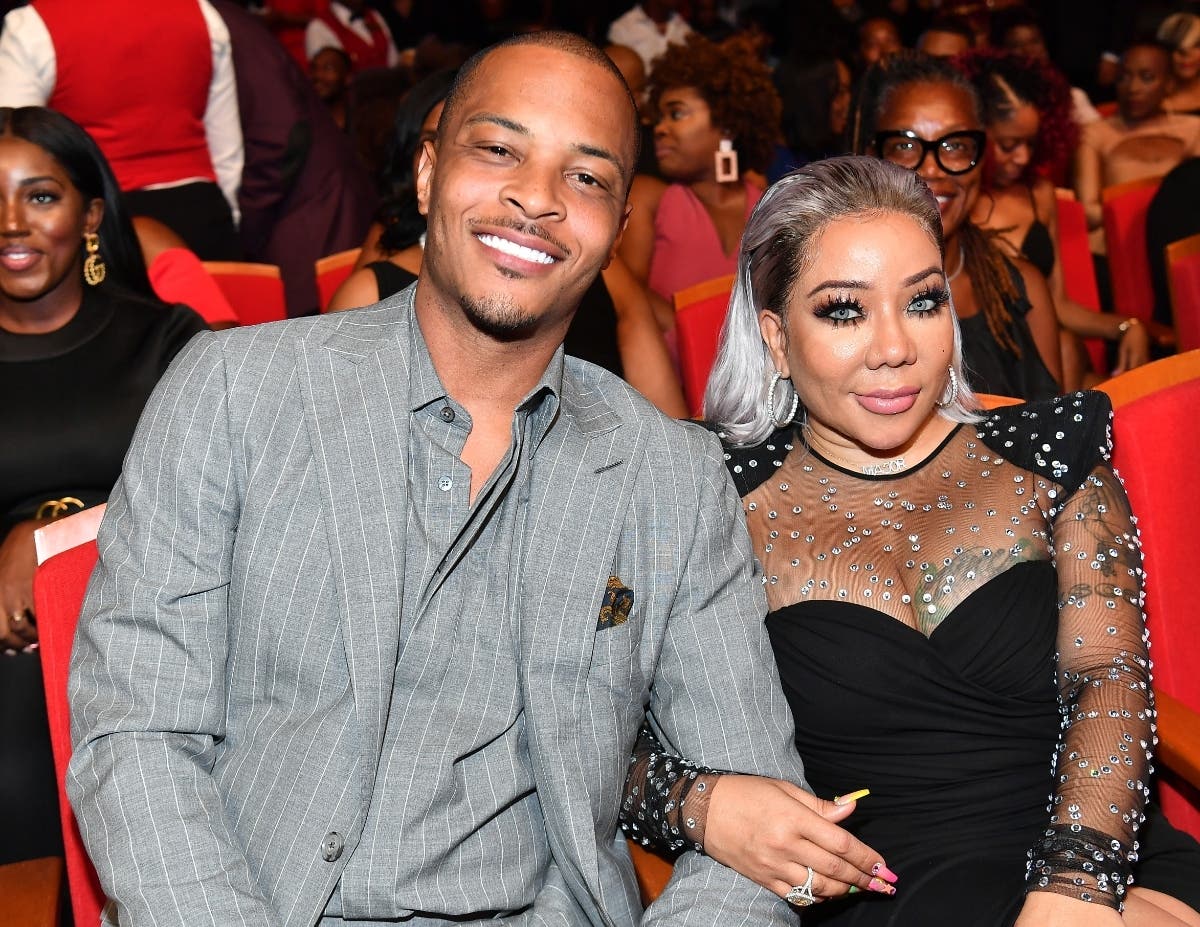 File Photo: T.I. and Tameka "Tiny" Harris attend 2019 Black Music Honors at Cobb Energy Performing Arts Centre on September 05, 2019 in Atlanta, Georgia. 