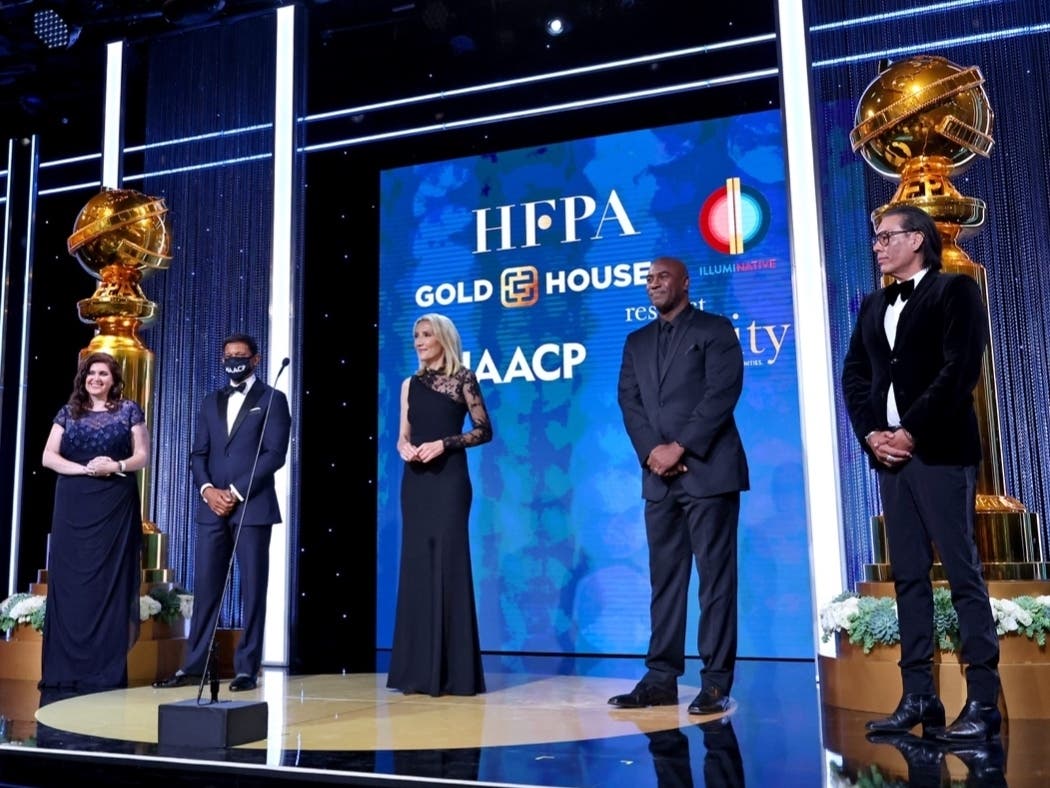 The 79th annual Golden Globe Awards charged forward Sunday night despite having no TV partner and no livestream.