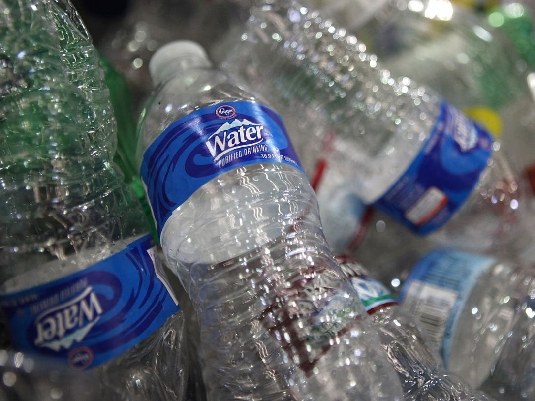 A ghost train is the latest work of water bottle art​ by Antonio Cardenas, who's been constructing sculptures using plastic bottles in his front yard for the past decade.
