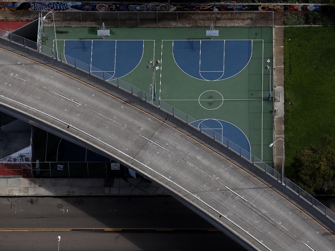 Midday traffic is lighter than usual on CA-75 on March 20, 2020 in San Diego, California. With the entire State of California under order to shelter in place, traffic on San Diego freeways is extremely light during the coronavirus (COVID-19) outbreak.