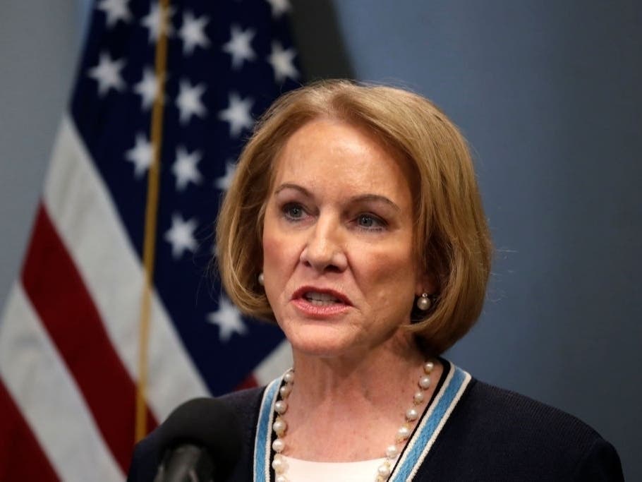 Seattle Mayor Jenny Durkan speaks at a news conference about the coronavirus outbreak Monday, March 16, 2020, in Seattle.