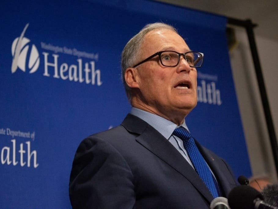 The governor highlighted wide compliance with his statewide stay-at-home order Wednesday, but he noted that enforcement actions can be used against those who repeatedly refuse to comply with the law.