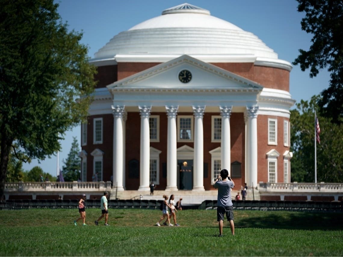 American and Japanese students come together for an eight-day cultural exchange at the University of Virginia  campus in Charlottesville in July.