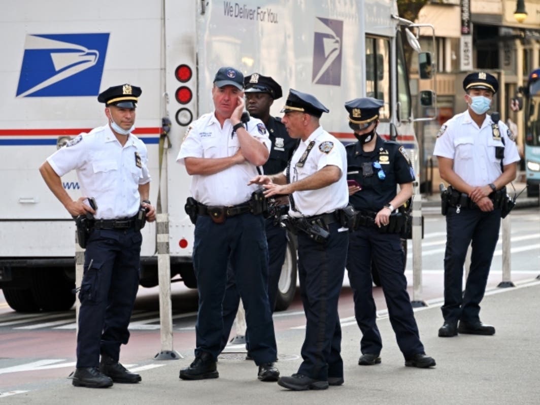 Mayor Bill de Blasio urged New Yorkers to mask up amid a coronavirus resurgence — and municipal workers like the NYPD need to too, he said.
