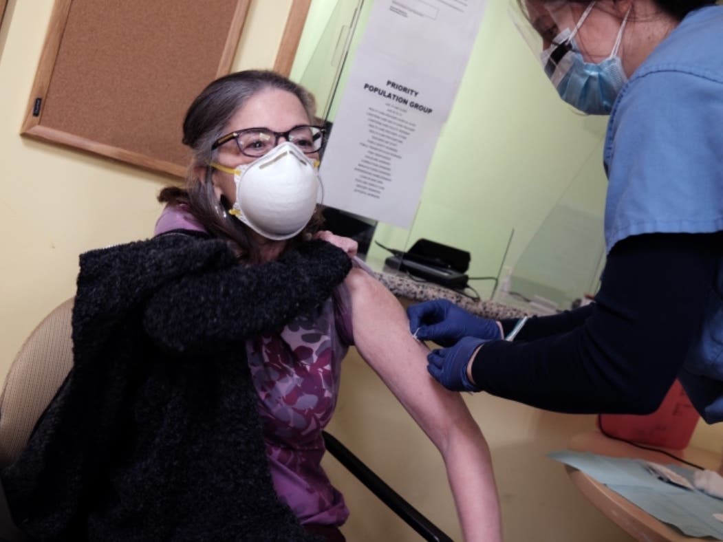 New York City’s coronavirus rate still hovers above the state average on the eve of indoor dining’s return.