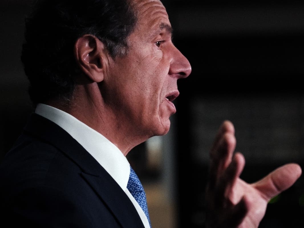Gov. Andrew Cuomo appears with Democratic nominee for New York City mayor Eric Adams on July 14.