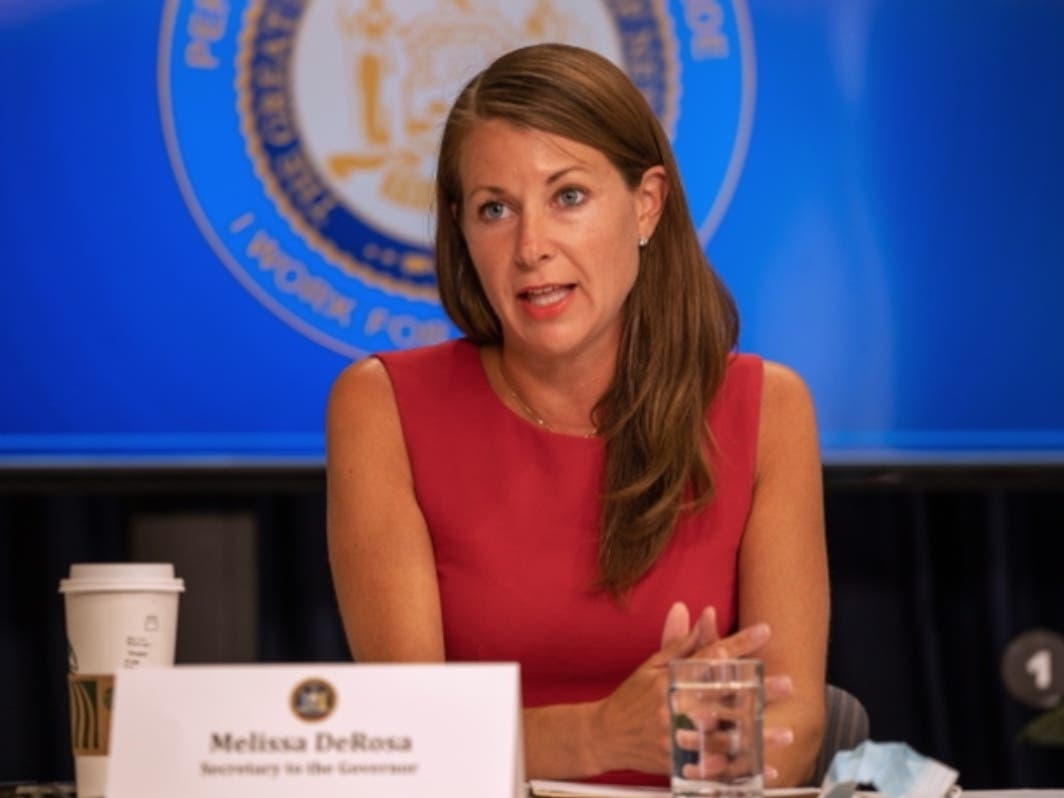 New York Secretary to the Governor Melissa DeRosa speaks during a COVID-19 briefing on July 6, 2020 in New York City. 
