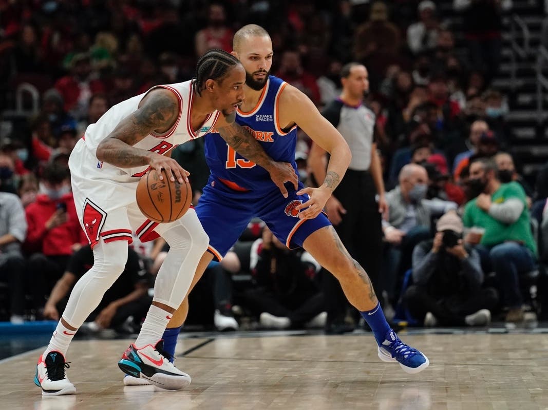 Chicago Bulls leading scorer DeMar DeRozan is among the four players who have tested positive for the coronavirus since Dec. 1. Vaccinated players must produce two negative tests in 48 hours to return to the team.