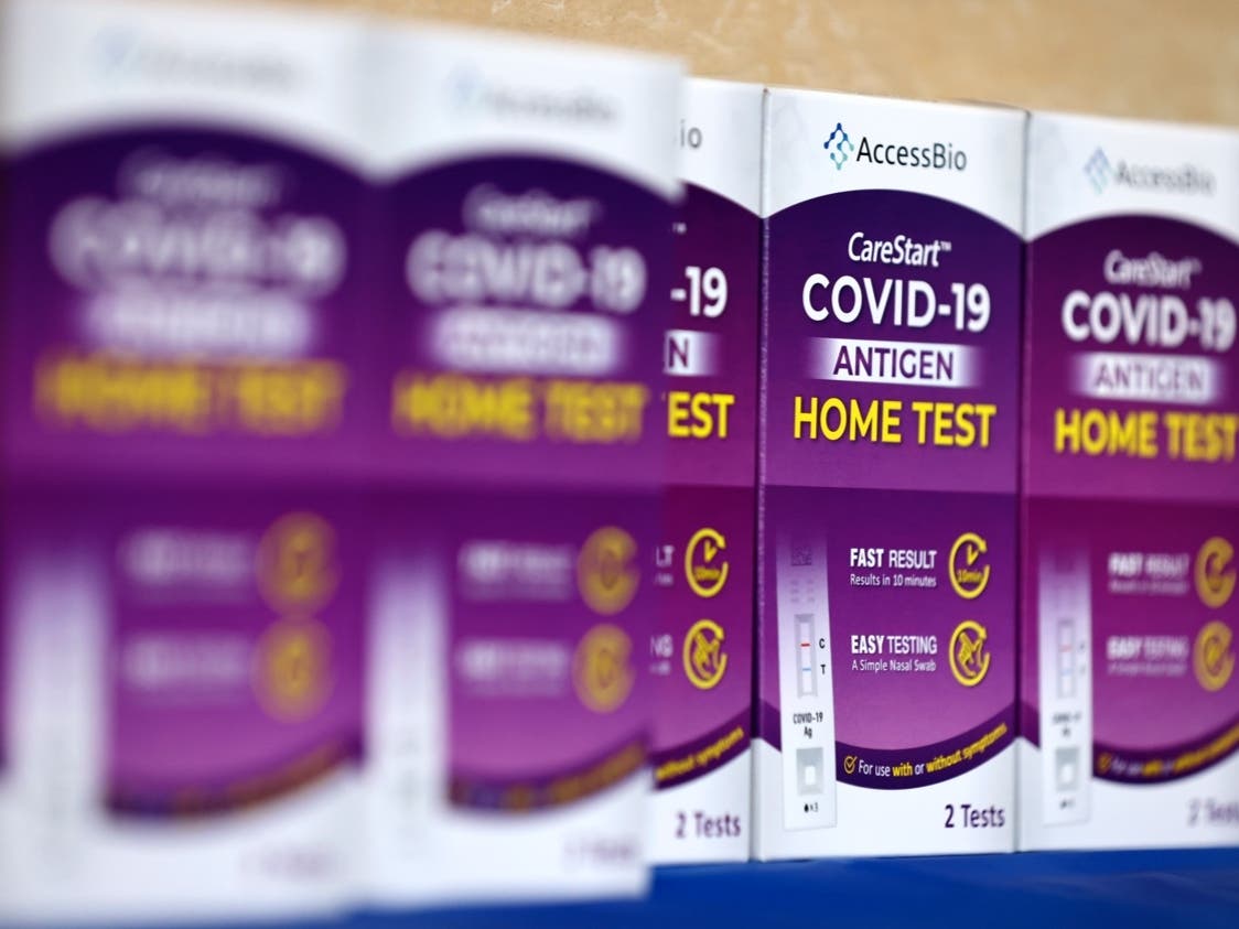 Families of four will be eligible to have up to 32 at home COVID-19 tests per month covered by their insurance as part of a new program introduced by the Biden Administration.