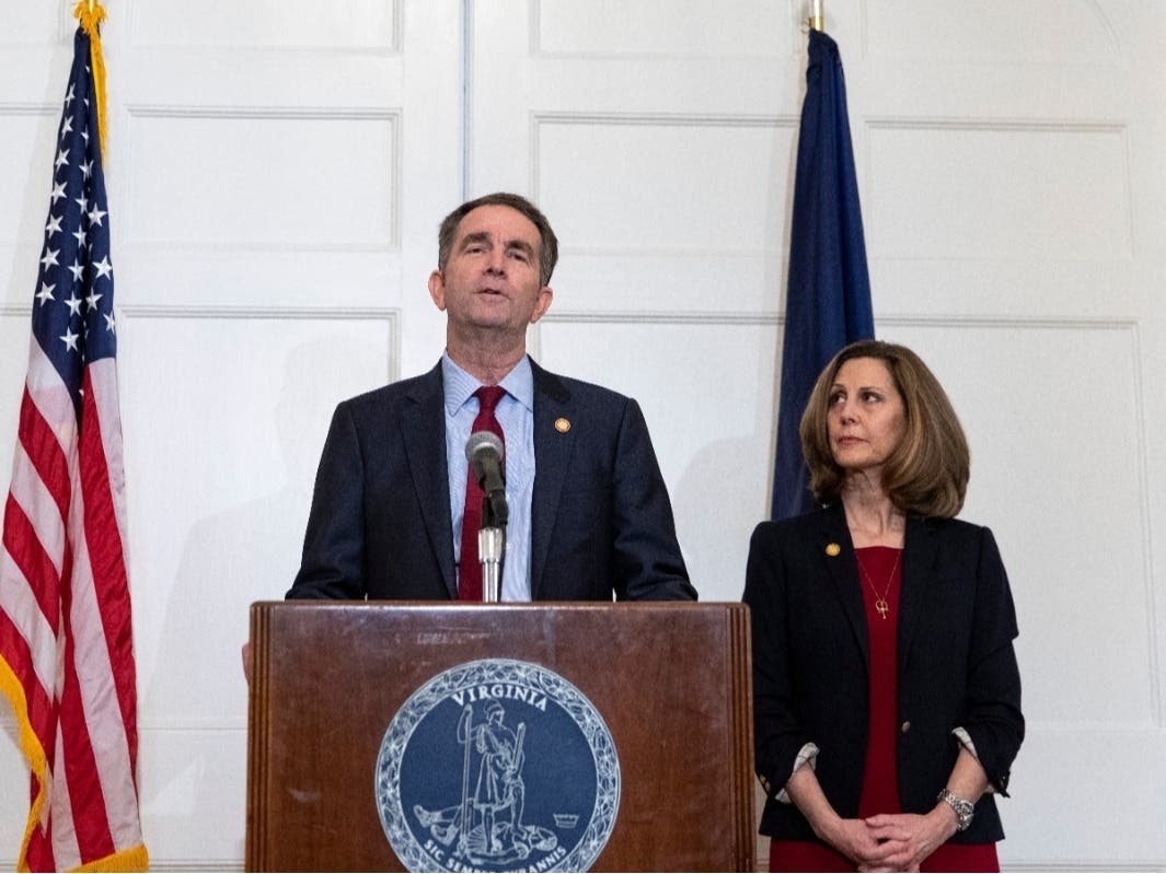 Virginia Gov. Ralph Northam and his wife, Pamela Northam, have tested positive for coronavirus. The governor shows no symptoms of COVID-19, his office said, but his wife is ill.