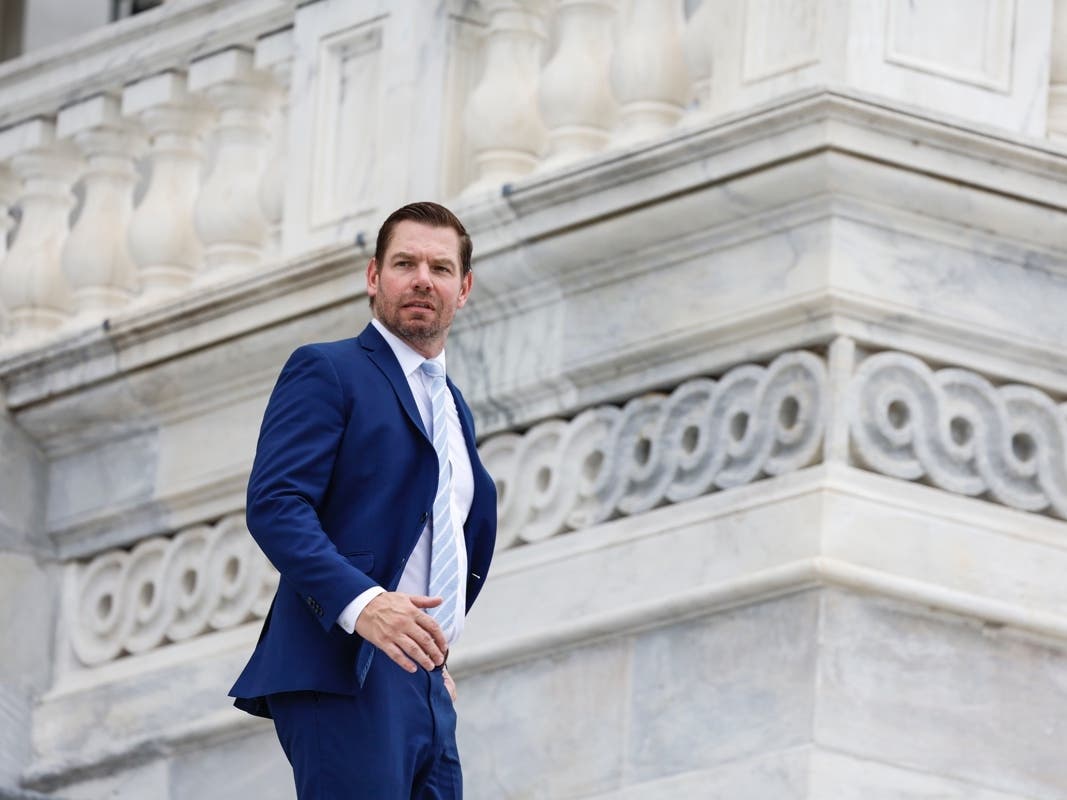 Former Patients Choice Laboratories employee Jonathan Reeser allegedly sent Swalwell a profanity-laden DM saying that he hoped his family was raped and murdered.