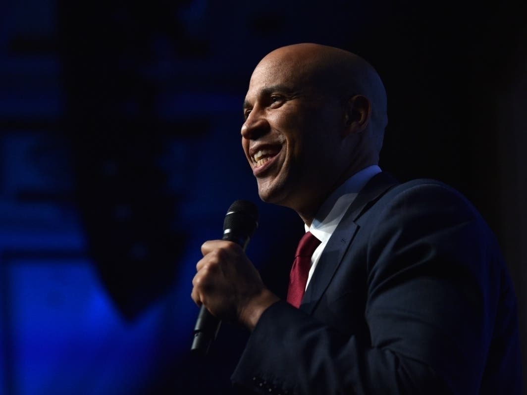 Cory Booker, then a Democratic Presidential Candidate, attended the "First In The West" event In Las Vegas. Booker will give the keynote address at Bergen Community College.