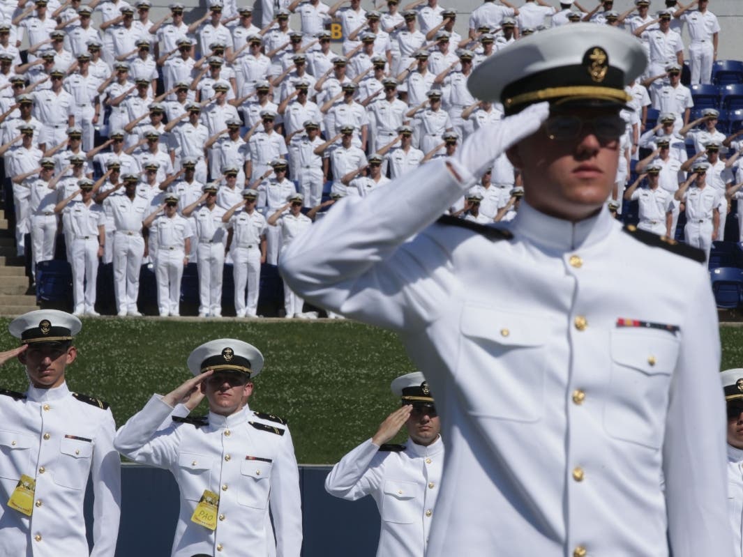 Erik Evans, executive director of the Downtown Annapolis Partnership, applauded the midshipmen from the United States Naval Academy for their volunteer work during the coronavirus pandemic. (The photo above is from May 24, 2019.)