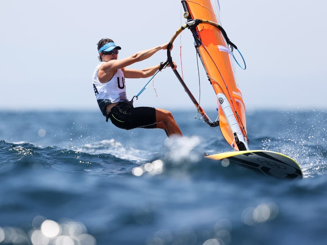 Farrah Hall, a 39-year-old from Annapolis, finished in 15th place of women's windsurfing-RS:X at the Tokyo Summer Olympics.