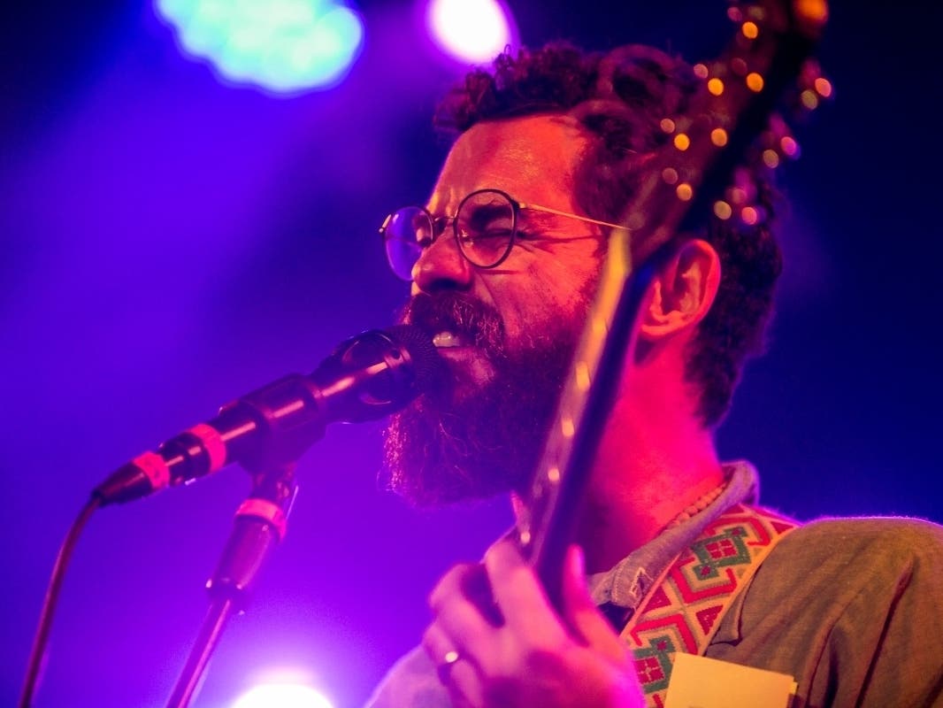 James Petralli of White Denim performs in 2019