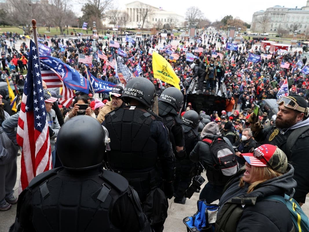 Trump Supporters Hold "Stop The Steal" Rally In DC Amid Ratification Of Presidential Election.